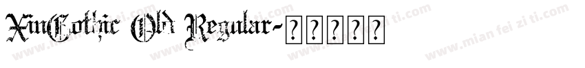 XinGothic Old Regular字体转换